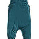 12M Midnight Teal Silky Soft Sleeveless Baby Romper for Boys and Girls