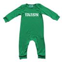 6-12M Irish St. Patrick's Day Long Sleeve, Green, Graphic Baby Rompers