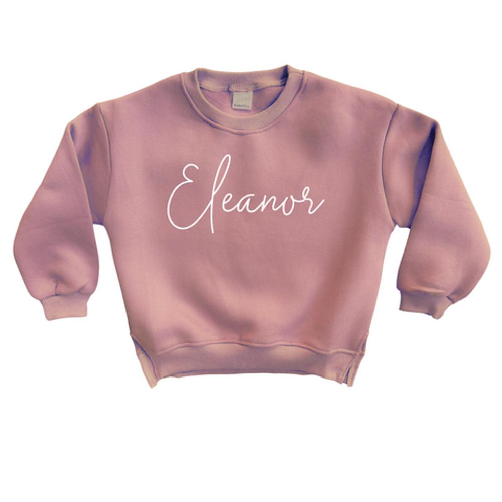 Personalized Cozy Soft Crewneck Sweatshirt For Babies