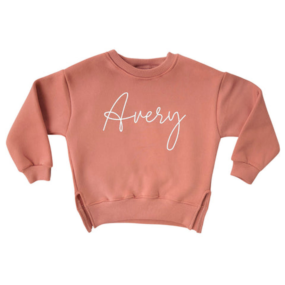 Personalized Cozy Soft Crewneck Sweatshirt For Babies