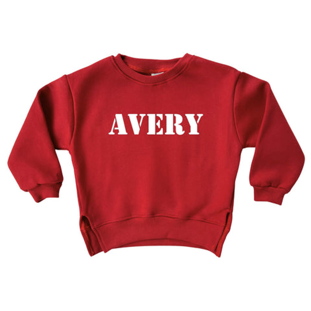 Personalized Cozy Soft Crewneck Sweatshirt For Babies