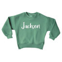 12M Sky Blue Personalized Cozy Soft Crewneck Sweatshirt For Babies