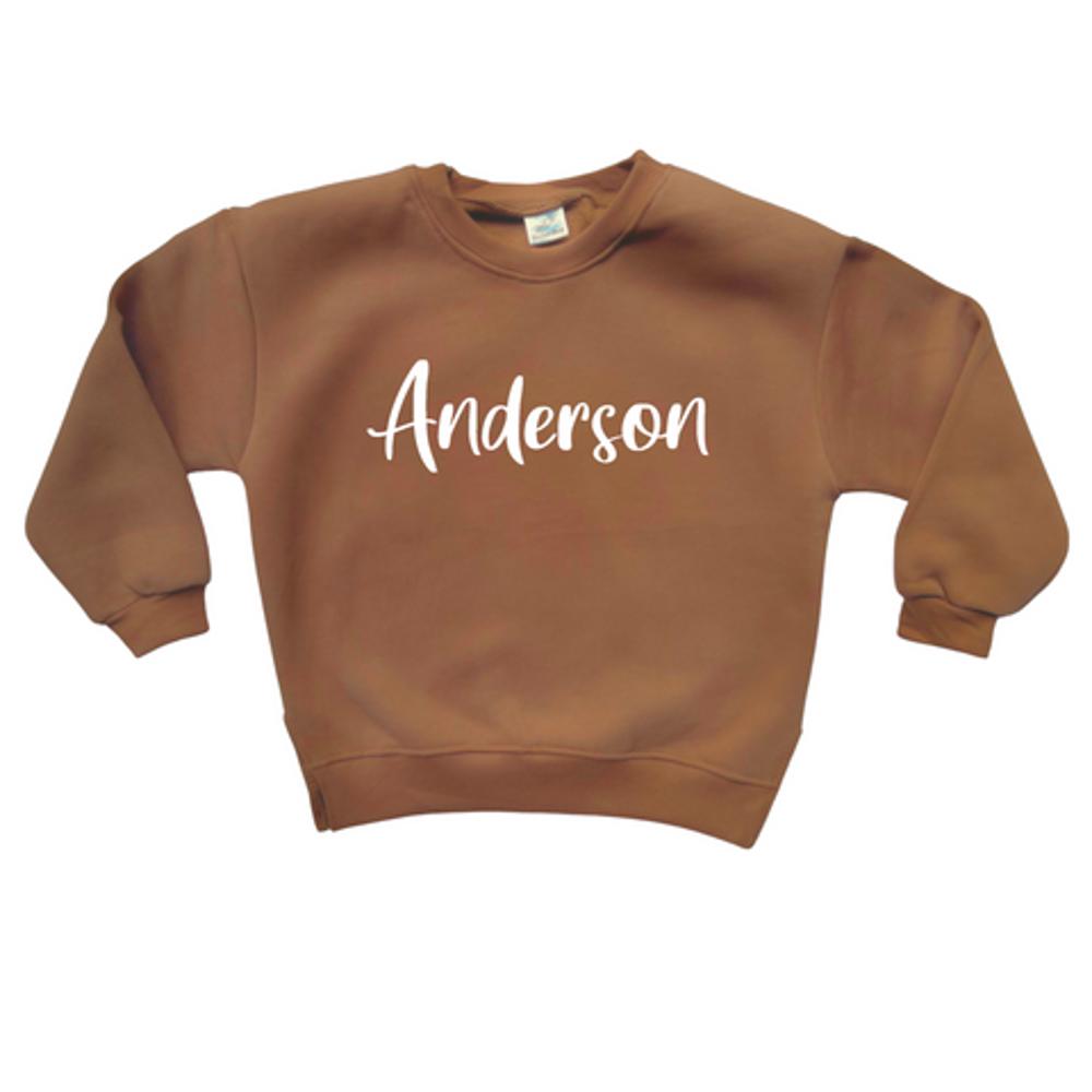 Personalized Cozy Soft Crewneck Sweatshirt For Babies