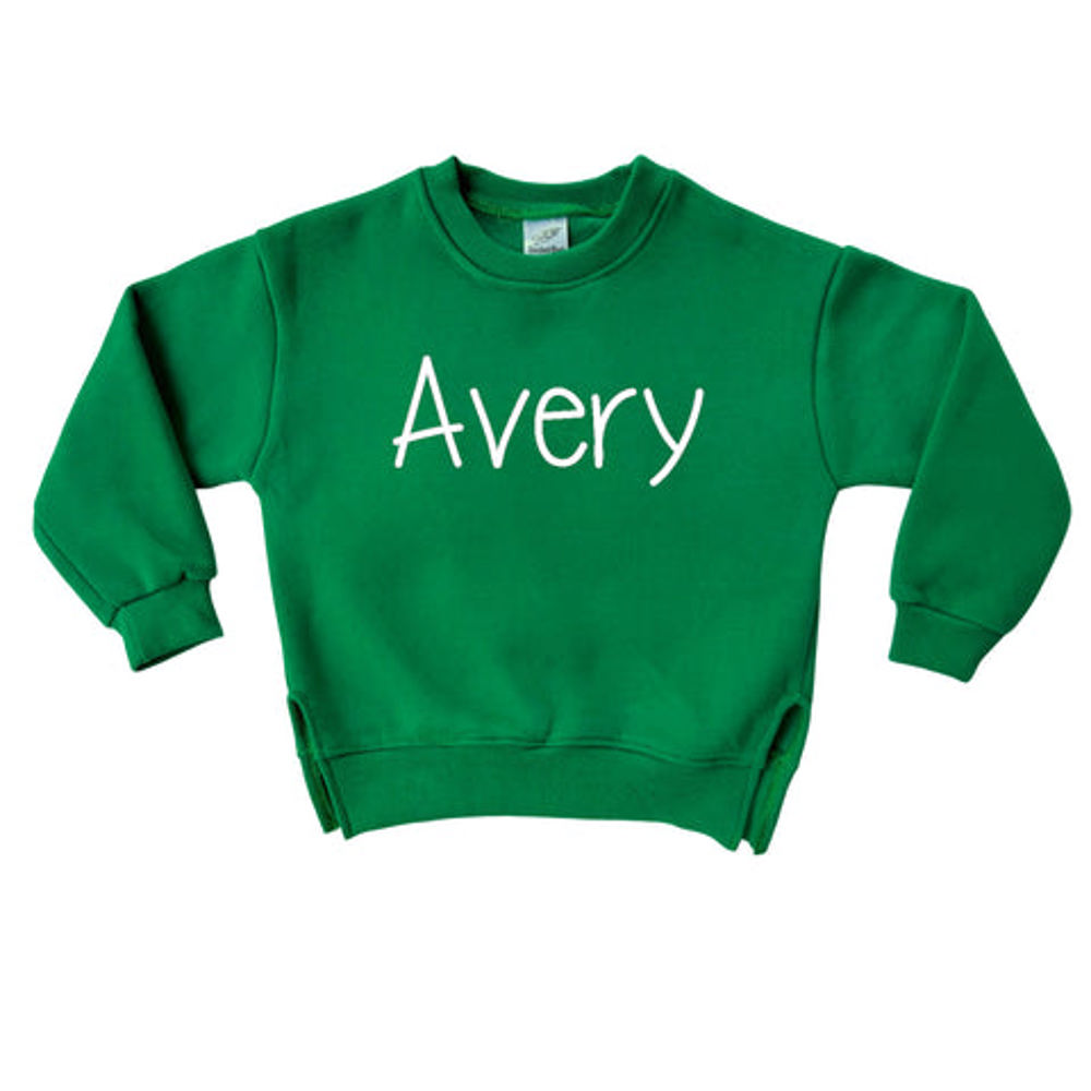 Personalized Cozy Soft Crewneck Sweatshirt For Babies