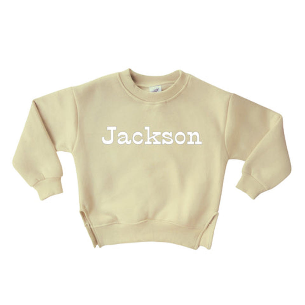 Personalized Cozy Soft Crewneck Sweatshirt For Babies