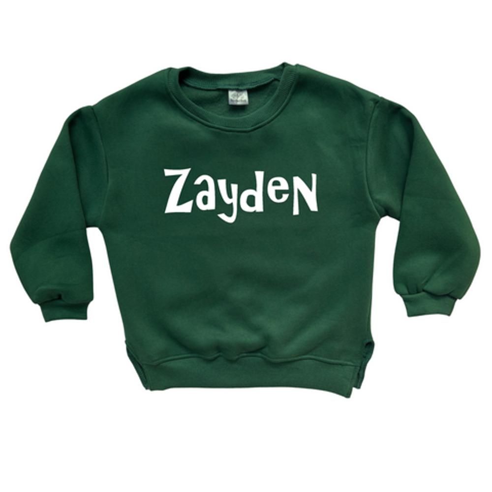 Personalized Cozy Soft Crewneck Sweatshirt For Babies