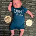  First + Middle Name Personalized (Modern Cursive) Shorts Romper
