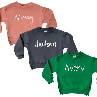 Kids Personalized Cozy Soft Crewneck Sweatshirt