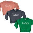  Kids Personalized Cozy Soft Crewneck Sweatshirt