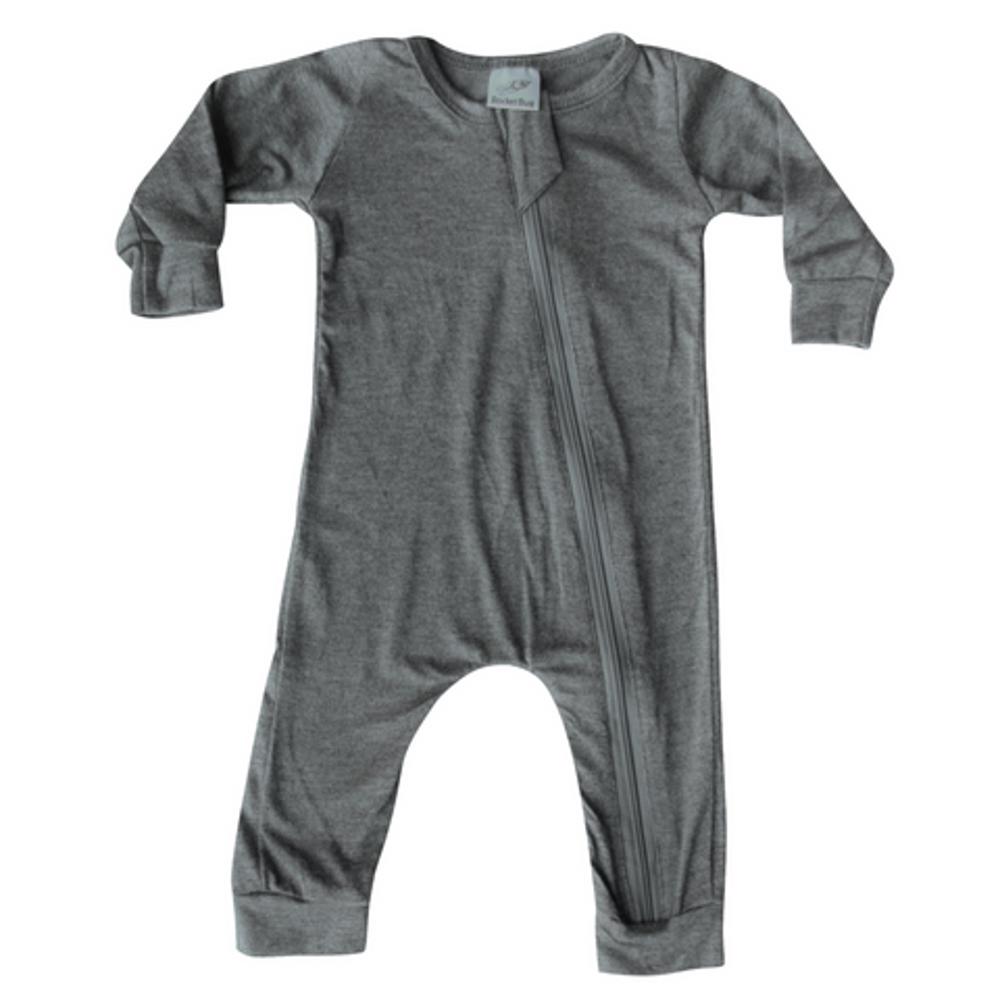 Silky Long Sleeve Zipper Baby Romper