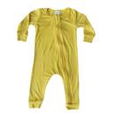 18M Maize Silky Long Sleeve Zipper Baby Romper