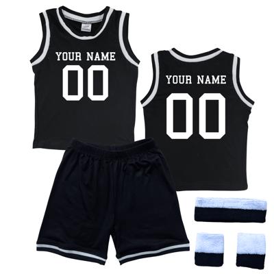 Personalized Sleeveless Basketball Jersey & Shorts Set for Toddlers- Personalized with Name and Number on Front & Back