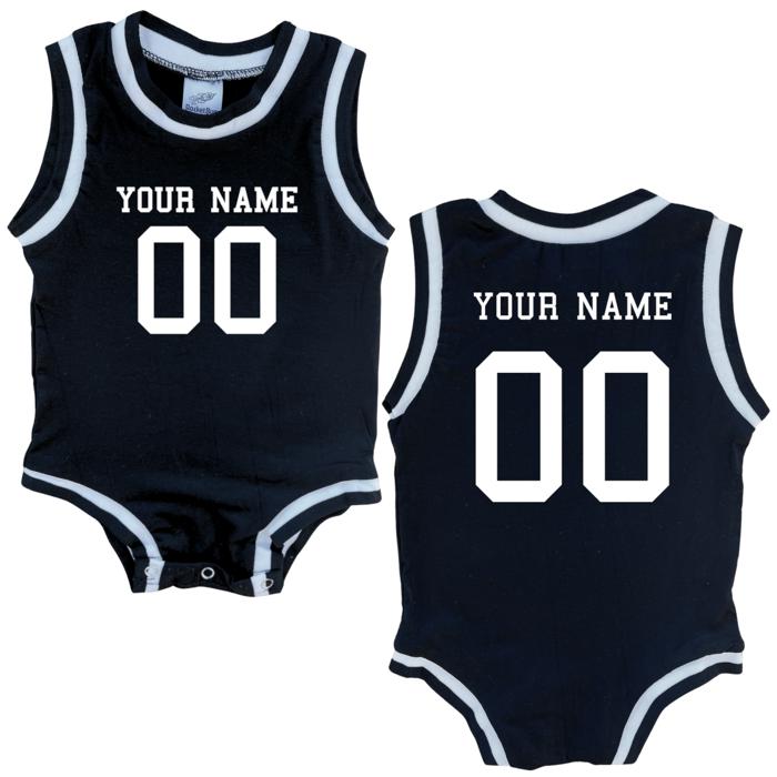 Custom Sleeveless Basketball Sport Jersey for Babies - Personalized with Name & Number