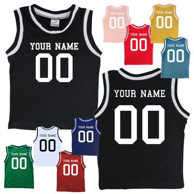 Custom Sleeveless Basketball Sport Jersey for Toddlers - Personalized with Name & Number