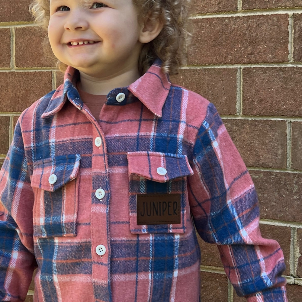 Personalized Cozy Soft Flannels for Toddlers - Thick, Warm, & Snuggly Jacket 