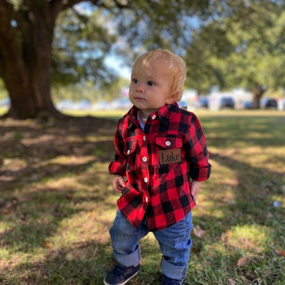 Personalized Cozy Soft Flannels for Toddlers - Thick, Warm, & Snuggly Jacket 