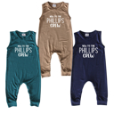  New to the Crew Personalized Custom Silky Sleeveless Baby Romper for Boys and Girls