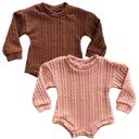  Soft Knit Baby Long Sleeve Bodysuit - Cozy Sweater Top