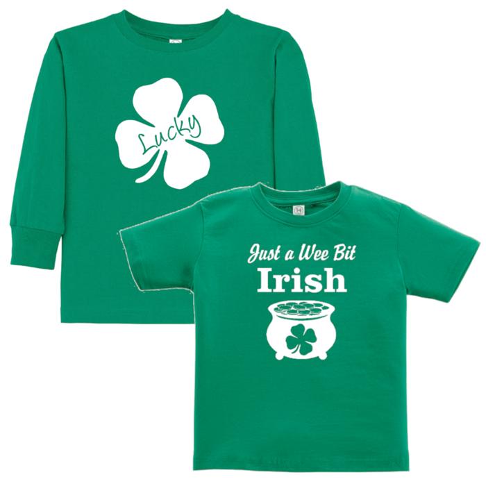 St Patrick's Day Graphic Toddler Tee | Short or Long Sleeve