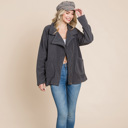  Fleece Jacket Lapel Lightweight Warm Sherpa