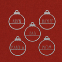 Raw Steel - can rust Amelia Jane Ornament Collection - 5 pack - Customized Christmas Ornament