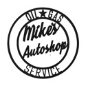 12" - Autoshop Black Powder Coat Vintage Circle Signs