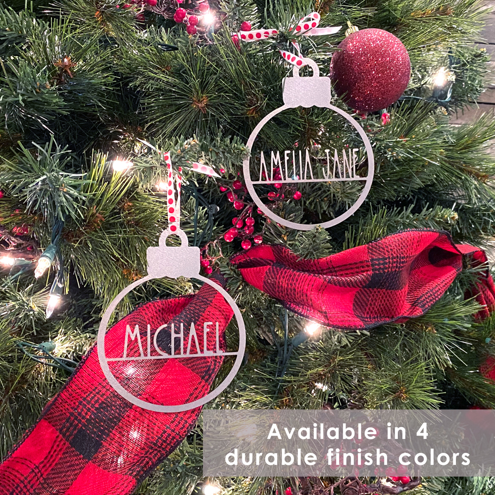 Amelia Jane Ornament Collection - 5 pack - Customized Christmas Ornament