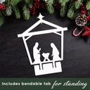 Black Powder Coat Family Christmas Nativity Set- Scripture Devotional Study Kit