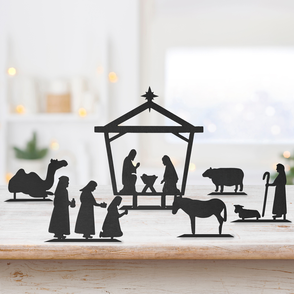 Family Christmas Nativity Set- Scripture Devotional Study Kit