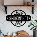 Raw Steel - can rust Smokin' Hot Custom BBQ Plaques