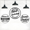 12" - BBQ Raw Steel (can rust) Vintage Circle Signs