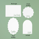 Arched 15 inch - White Powder Coat Dream Magnet Board - Magnetic Boards for Walls Personalized Vision Board for Office and Home