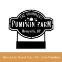 Hanging - 12 inch Pumpkin Farm Custom Name Sign – Personalized Fall Decor with Family Name – Farmhouse Autumn Sign for Porch, Mantel, or Entryway