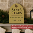 Hanging - 21" Santa Claus Personalized Christmas Stop Sign – Tabletop or Hanging