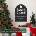 Hanging - 21" Santa Claus Personalized Christmas Stop Sign – Tabletop or Hanging