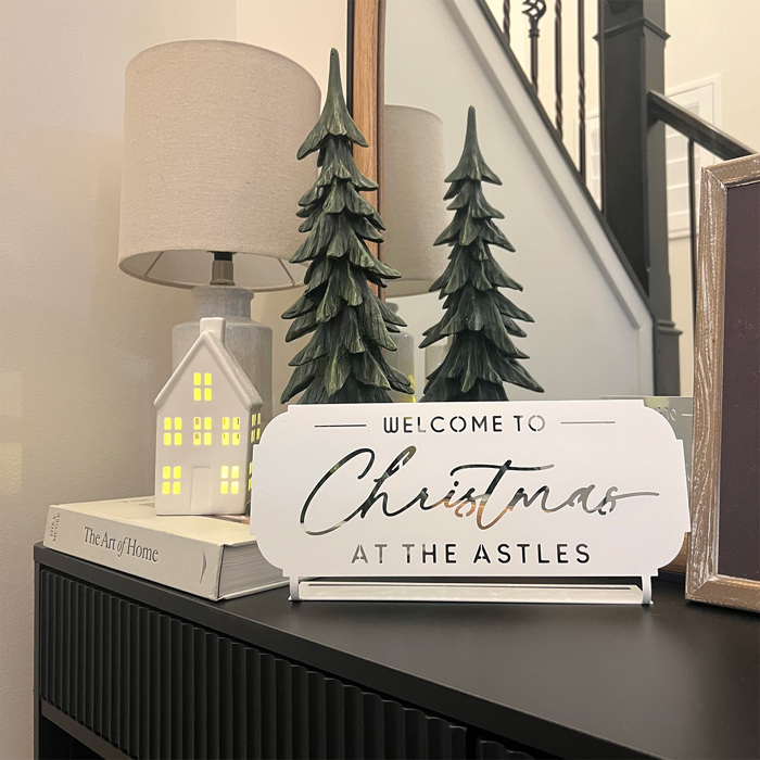 Welcome to Christmas at the [Name] – Personalized Family Sign, Tabletop or Hanging