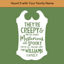  Creepy Family Name Sign | Custom Halloween Plaque with “They’re Creepy and They’re Kooky” Verse