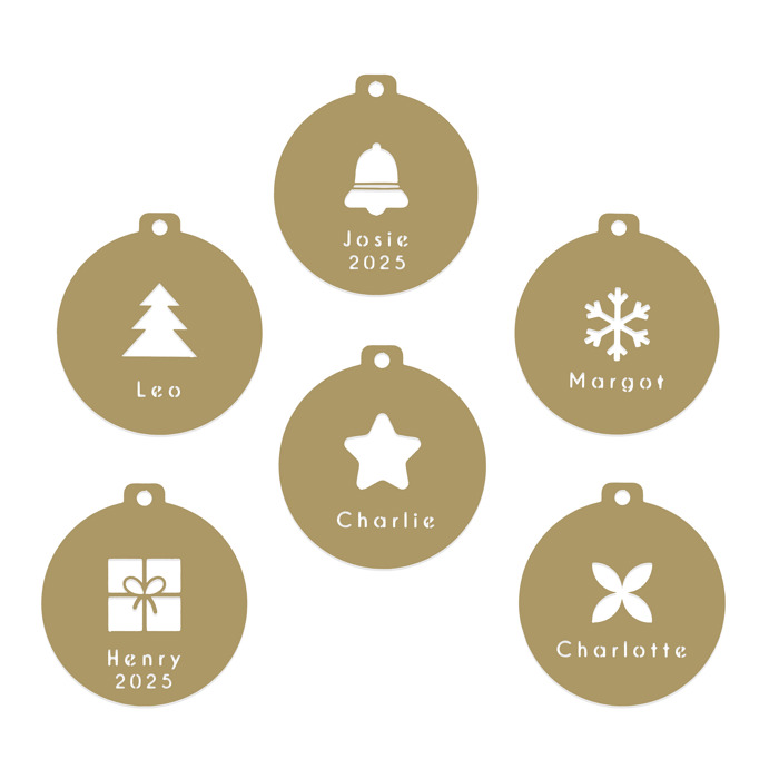 Keepsake Name Disc Ornament - 5 pack