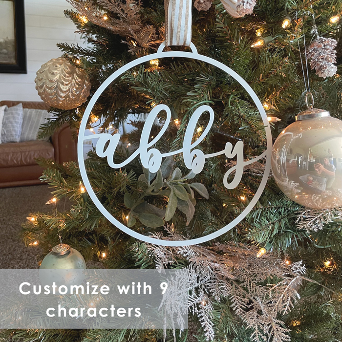 Minimalist Custom Ornaments - 5 Pack