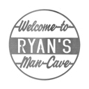 15" - Man Cave Raw Steel (can rust) Vintage Circle Signs