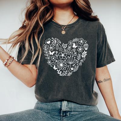 Jesus Loves You Christian Graphic Tee by Comfort Colors, Minimal Faith Shirt, Retro Religious T-Shirt, Bible Verse Tee, Gift for Her