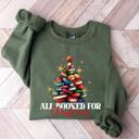  All Booked for Christmas Sweatshirt – Cute Teacher Holiday Crewneck, Book Lover Gift, Cozy Reading Christmas Top, Neutral Winter Pullover
