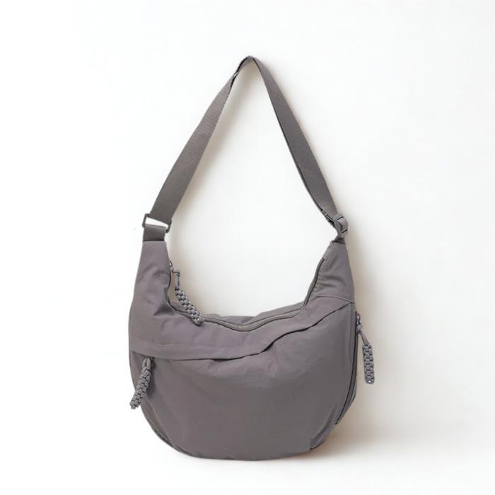 Casual Crossbody Shoulder Bag, Dumpling Bag with Pockets, Adjustable Strap Hobo Purse, Lightweight Everyday Travel Bag