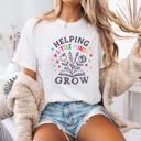  Helping Little Minds Grow Teacher Shirt by Comfort Colors – Back to School Graphic Tee, Teacher Appreciation Gift, Back to School Shirt, Soft Vintage Teacher Tee