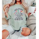  Helping Little Minds Grow Teacher Shirt by Comfort Colors – Back to School Graphic Tee, Teacher Appreciation Gift, Back to School Shirt, Soft Vintage Teacher Tee