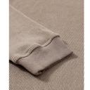  Ribbed Loose Fit Pullover Sweatshirt, Waffle Knit Top, Long Sleeve Relaxed Fit Sweater, Casual Fall Outfit