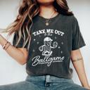 Retro Baseball Graphic Tee by Comfort Colors – “Take Me Out to the Ballgame” Shirt, Funny Peanut Mascot, Summer Game Day T-Shirt, Ballpark Outfit for Fans