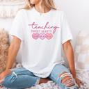  Teaching Sweethearts Retro Valentine Tee By Comfort Colors – Cute Teacher Gift, Kindergarten Teacher Tee