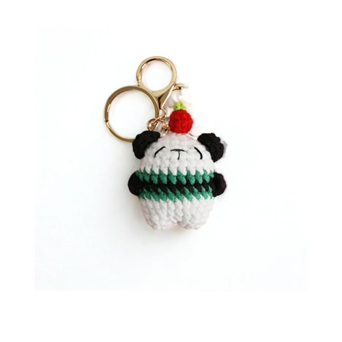 Crochet Animal Keychain Charm, Amigurumi Keychain, Cute Plush Bag Charms, Backpack Charm Gift for Her