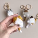  Crochet Animal Keychain Charm, Amigurumi Keychain, Cute Plush Bag Charms, Backpack Charm Gift for Her